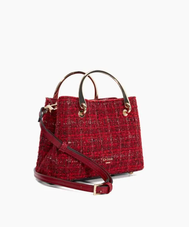 Dune London Handbags Women Boucle Tote Bag Red
