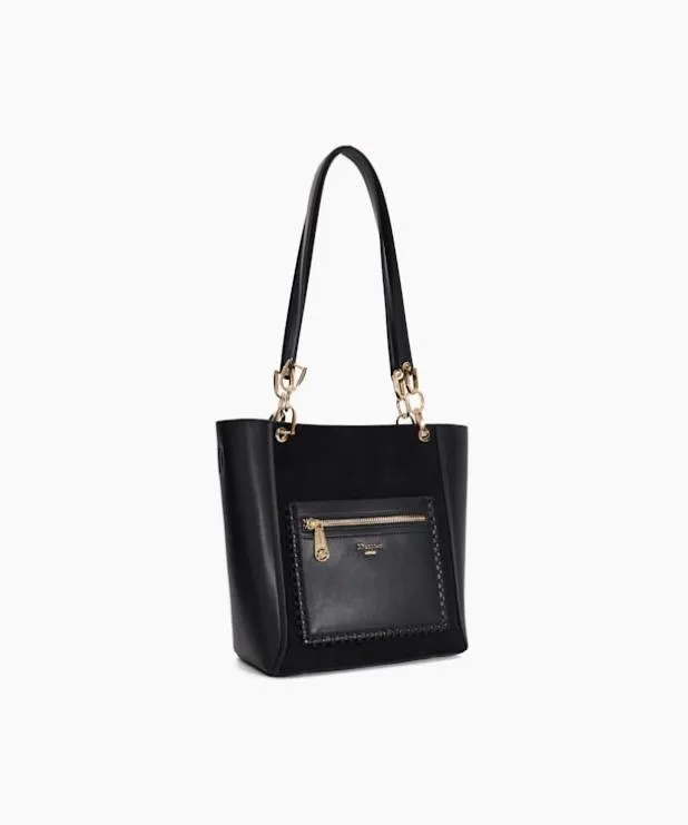 Dune London Handbags Women Long Handle Logo Tote Black