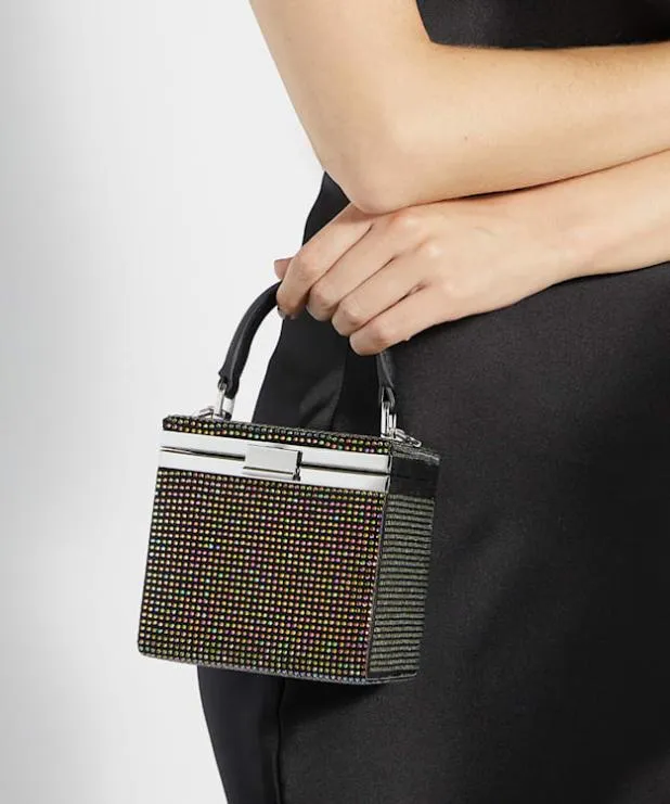 Dune London Handbags Women Structured Evening Micro Box Bag Black