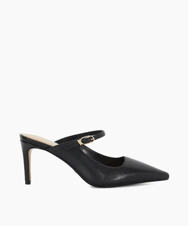 Dune London Heels Women Stiletto Heel Slip On Black Leather