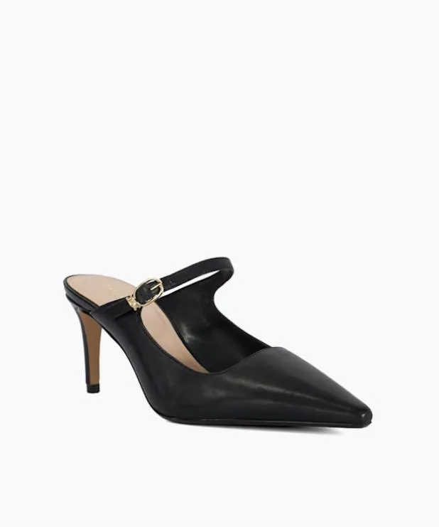 Dune London Heels Women Stiletto Heel Slip On Black Leather
