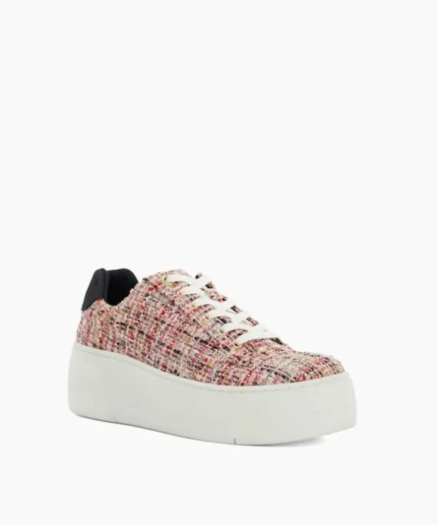 Dune London Trainers Women Lace Up Flatform Trainers Pink