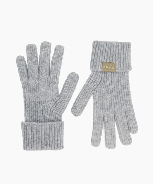 Dune London Winter Accessories Women Ribbed Gloves Grey