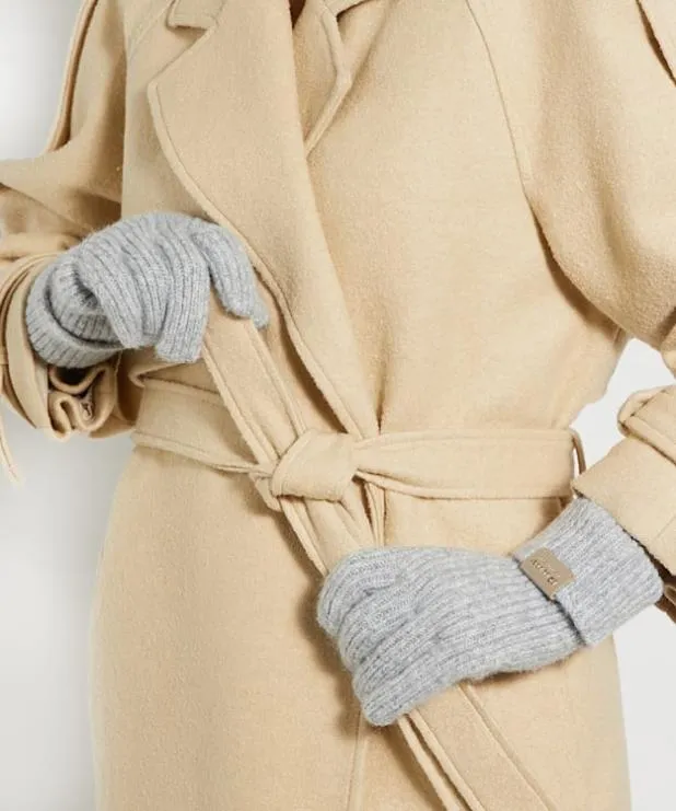 Dune London Winter Accessories Women Ribbed Gloves Grey