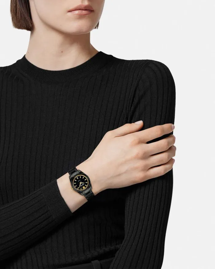 DV One Mini Watch Black Women Versace Watches