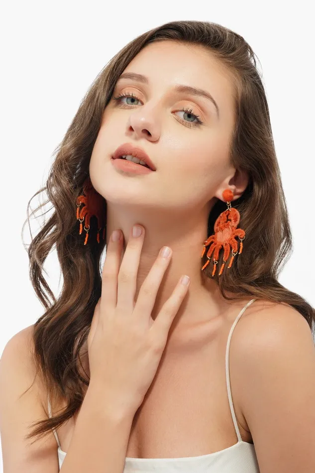 Earrings Women Crab Trap Earrings America and Beyond