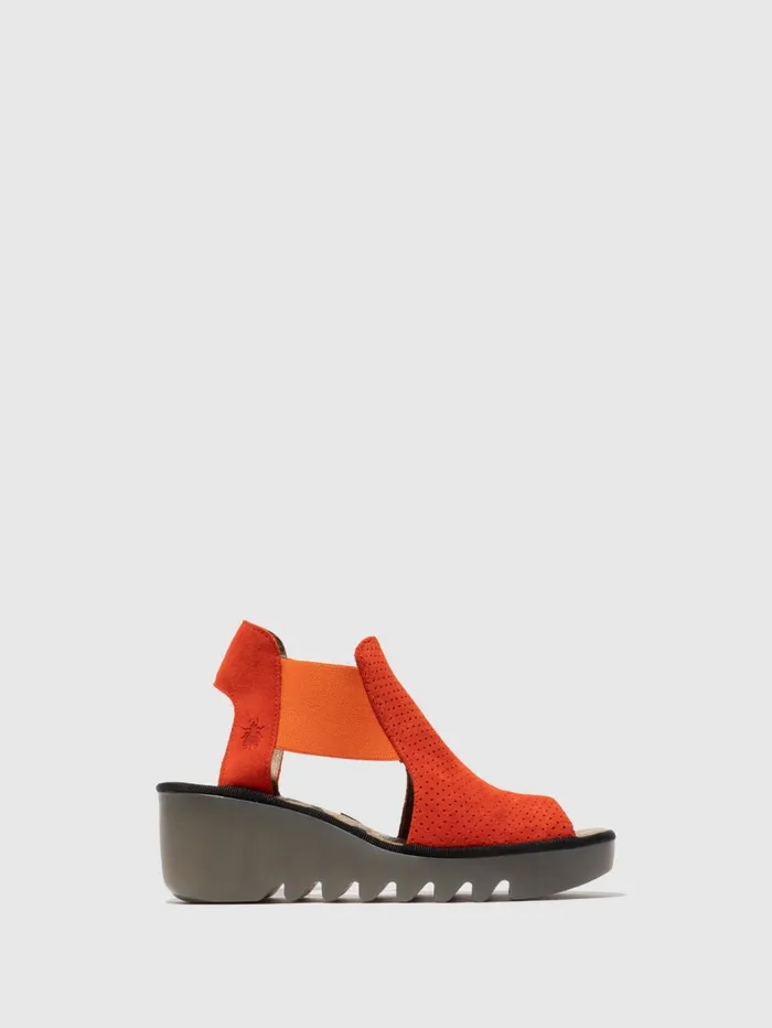 Elasticated Sandals BIGA412FLY SCARLET Women Fly London Sandals