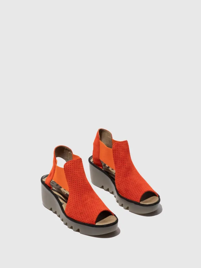 Elasticated Sandals BIGA412FLY SCARLET Women Fly London Sandals