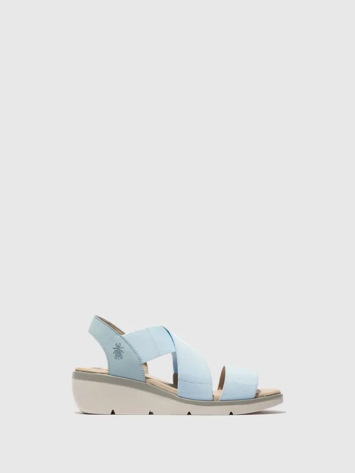 Elasticated Sandals NOLI056FLY SKY BLUE Women Fly London Sandals