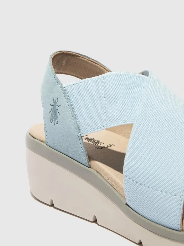 Elasticated Sandals NOLI056FLY SKY BLUE Women Fly London Sandals