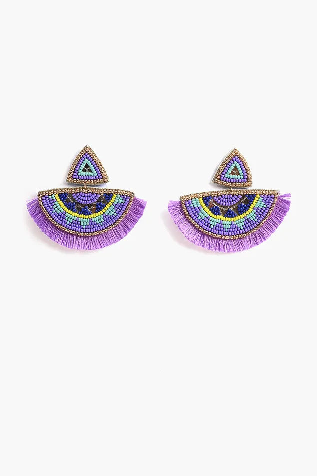 Ella Tribal Embellished Earrings Women Jewelry America and Beyond