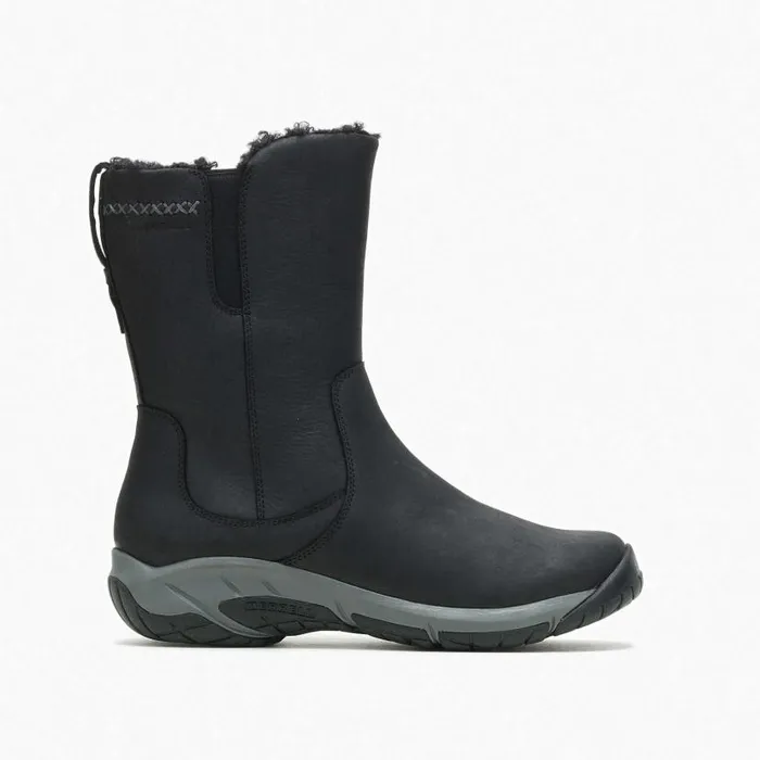 Encore 4 Tall Zip Polar Waterproof Wide Width Black Women Merrell Boots