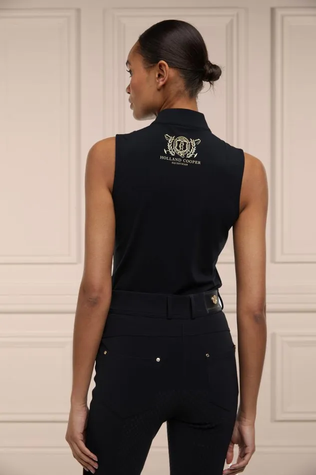 Equestrian Base Layers Holland Cooper Crystal Sleeveless Base Layer Black Equestrian Base Layers Holland Cooper Crystal Sleeveless Base Layer Black