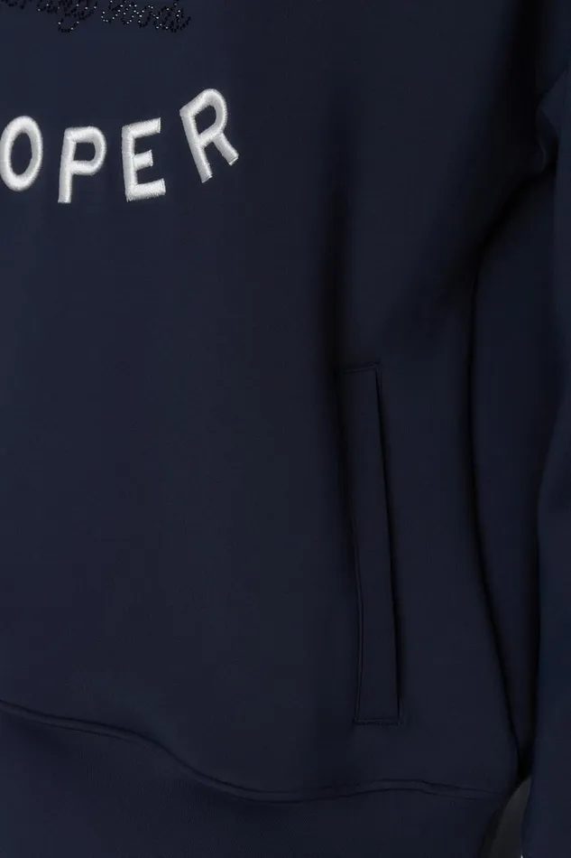 Equestrian Hoodies and Sweatshirts Holland Cooper Crystal Crew Neck Sweat Ink Navy Equestrian Hoodies and Sweatshirts Holland Cooper Crystal Crew Neck Sweat Ink Navy