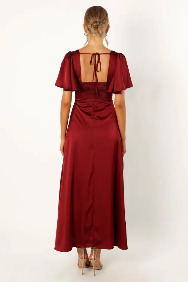 Event Dresses Women Casper Maxi Dress Wine Petal and Pup
