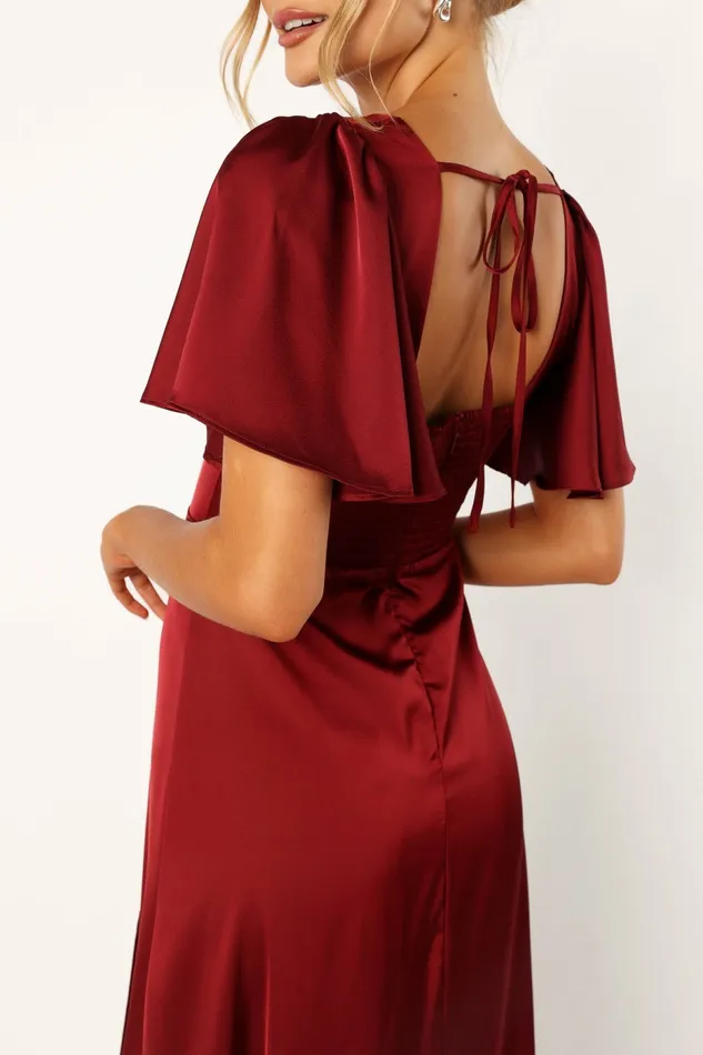 Event Dresses Women Casper Maxi Dress Wine Petal and Pup