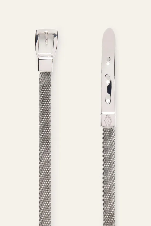 Extra Narrow Belt Belanie Gray Women Baandsh Belts