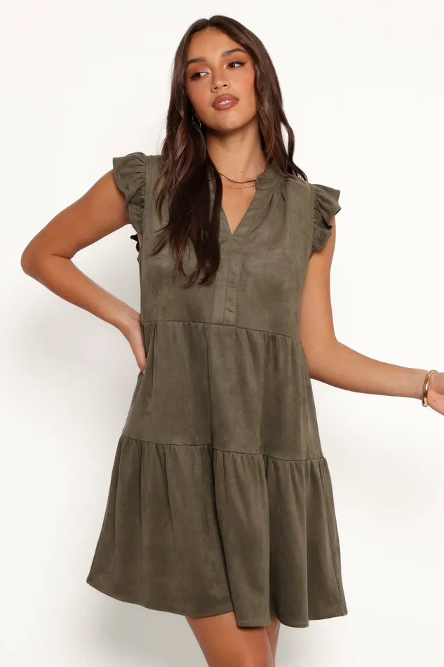 Fall Dresses Alyx Mini Dress Olive 8211 Petal and Pup Women