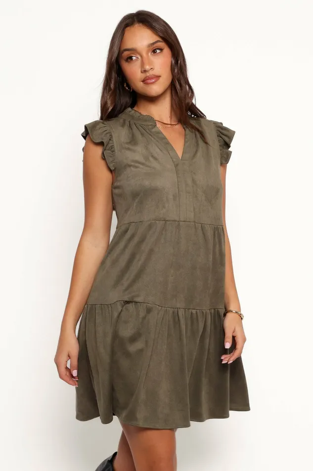 Fall Dresses Alyx Mini Dress Olive 8211 Petal and Pup Women
