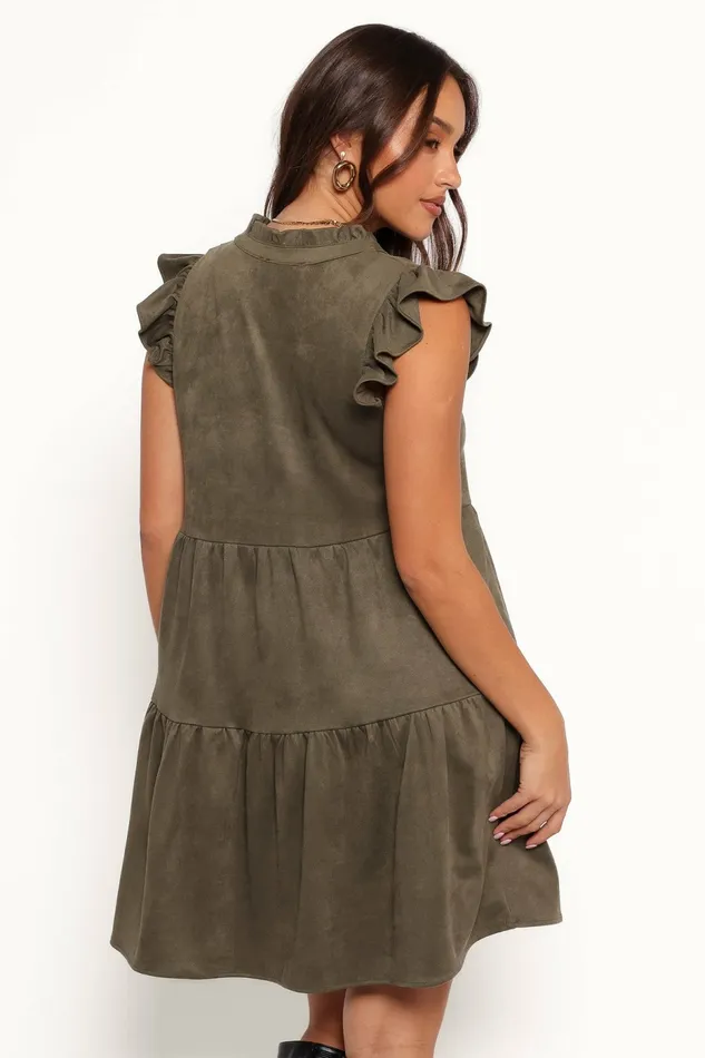Fall Dresses Alyx Mini Dress Olive 8211 Petal and Pup Women