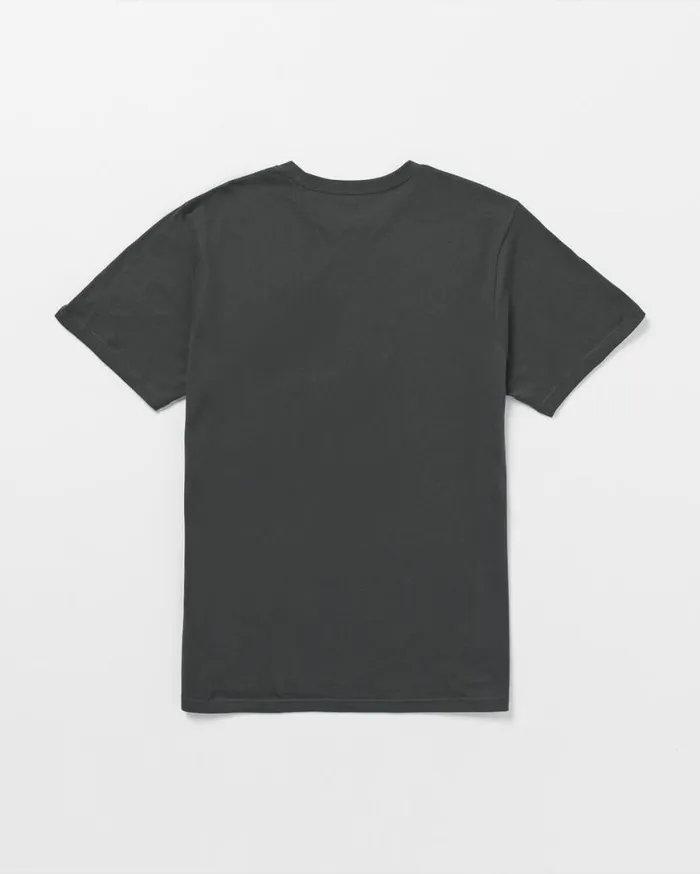Feeding Tree Short Sleeve Tee 8211 Stealth Mens Volcom Tops and Tees