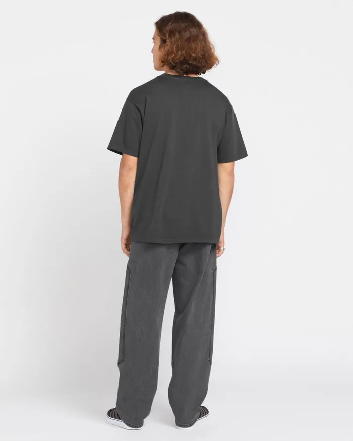 Feeding Tree Short Sleeve Tee 8211 Stealth Mens Volcom Tops and Tees