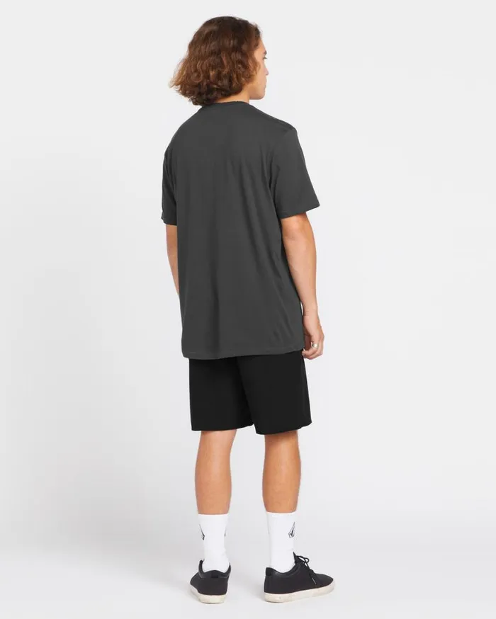 Feeding Tree Short Sleeve Tee 8211 Stealth Mens Volcom Tops and Tees