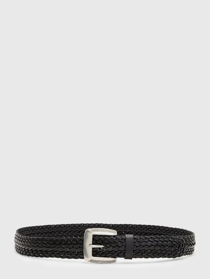 FENNIMORE BELT Black Men John Varvatos Leather Belts