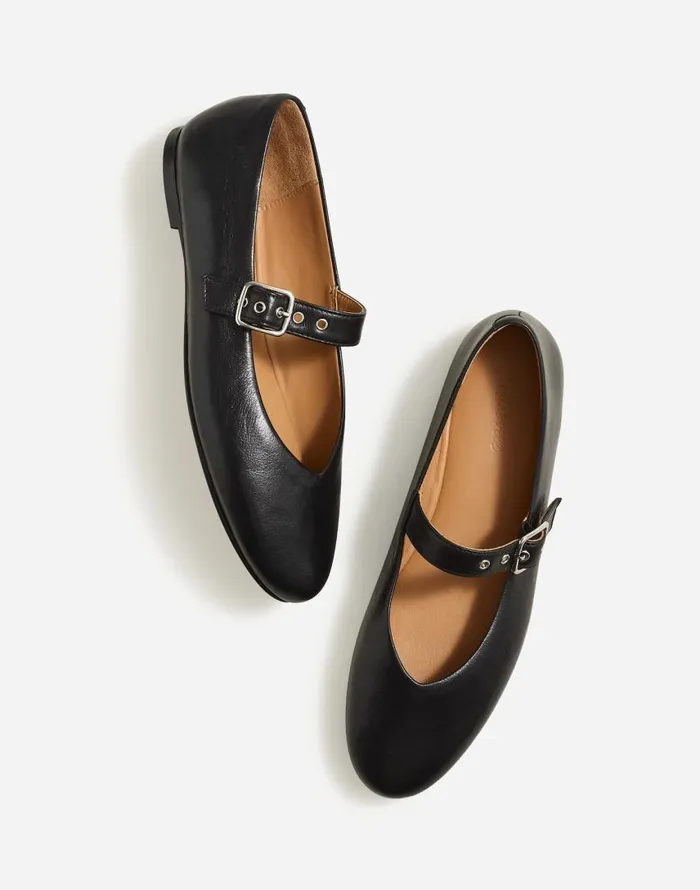 Flats and Loafers Women Madewell The Remy Mary Jane Flat True Black