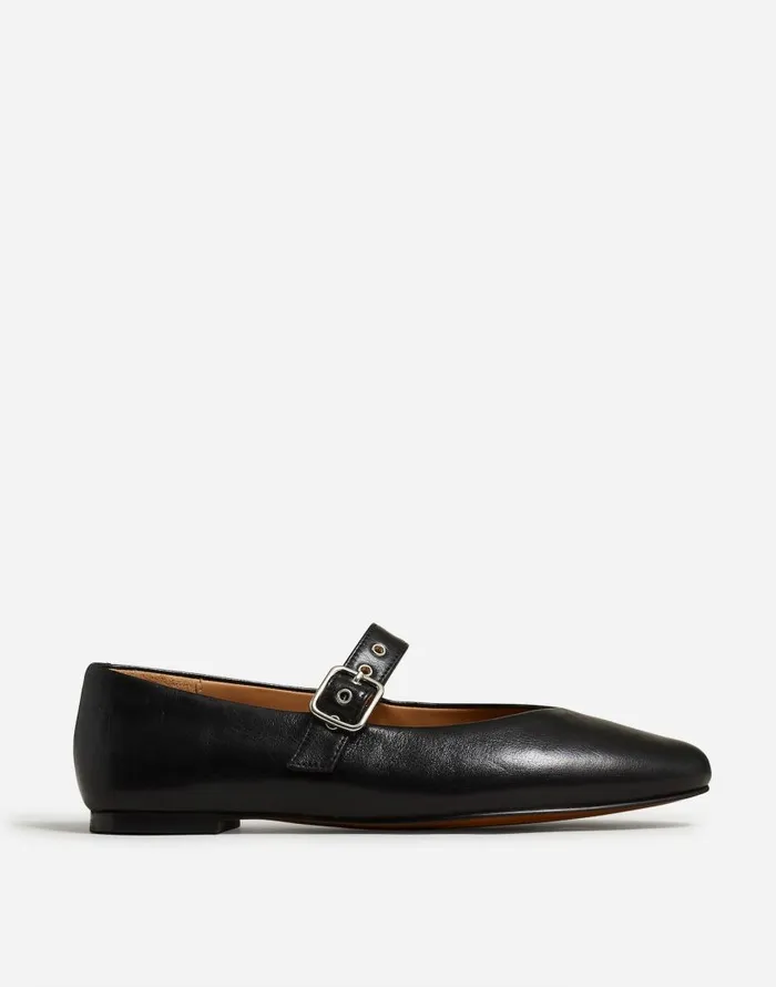 Flats and Loafers Women Madewell The Remy Mary Jane Flat True Black