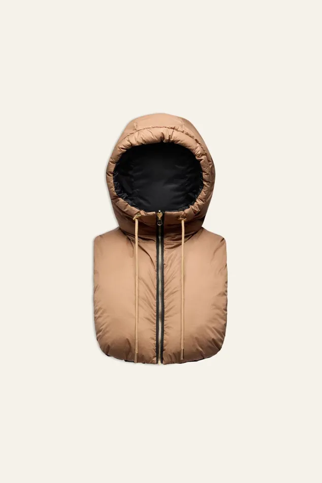 Fleece Hood Hyvan Gray Women Baandsh Scarves and Beanies