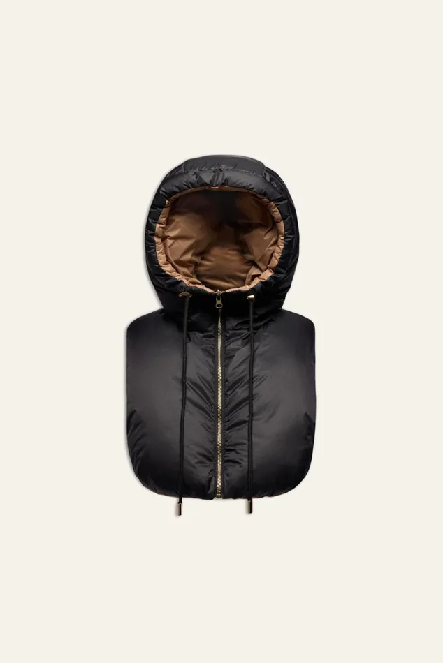 Fleece Hood Hyvan Gray Women Baandsh Scarves and Beanies