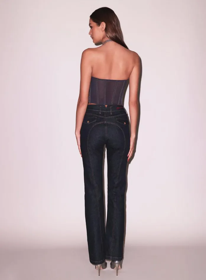 Fleur Du Mal Bustiers and Bra Tops Denim Jacquard Corset Top Floral Jacquard Corset Top Floral Jacquard 8211 Women Fleur Du Mal Bustiers and Bra Tops Denim Jacquard Corset Top Floral Jacquard Corset Top Floral Jacquard 8211 Women