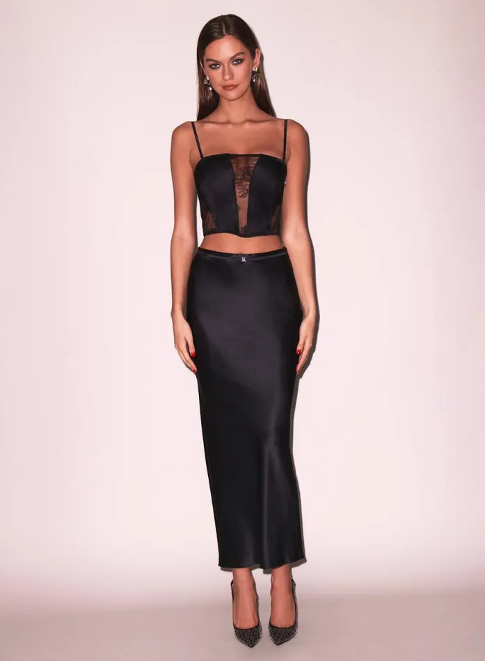 Fleur Du Mal Bustiers and Bra Tops Silk and Bouquet Lace Corset Top Black 8211 Women Fleur Du Mal Bustiers and Bra Tops Silk and Bouquet Lace Corset Top Black 8211 Women