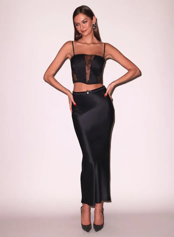 Fleur Du Mal Bustiers and Bra Tops Silk and Bouquet Lace Corset Top Black 8211 Women Fleur Du Mal Bustiers and Bra Tops Silk and Bouquet Lace Corset Top Black 8211 Women