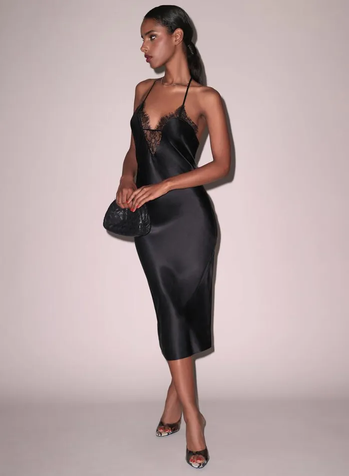 Fleur Du Mal Dresses Buckle TStrap Dress Black 8211 Women
