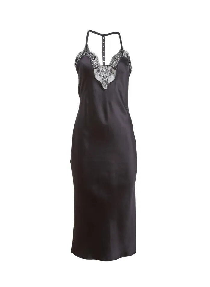 Fleur Du Mal Dresses Buckle TStrap Dress Black 8211 Women Fleur Du Mal Dresses Buckle TStrap Dress Black 8211 Women