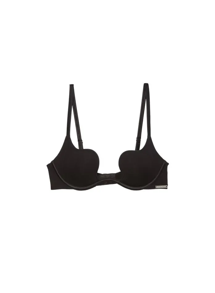 Fleur Du Mal Essentials Bras Le Stretch Micro Seduce UPlunge Bra Black 8211 Women