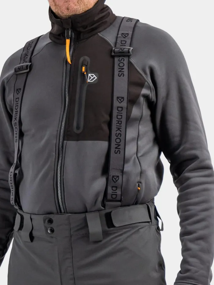 Fractus Pants Coal Black Men Didriksons Waterproof Trousers Fractus Pants Coal Black Men Didriksons Waterproof Trousers