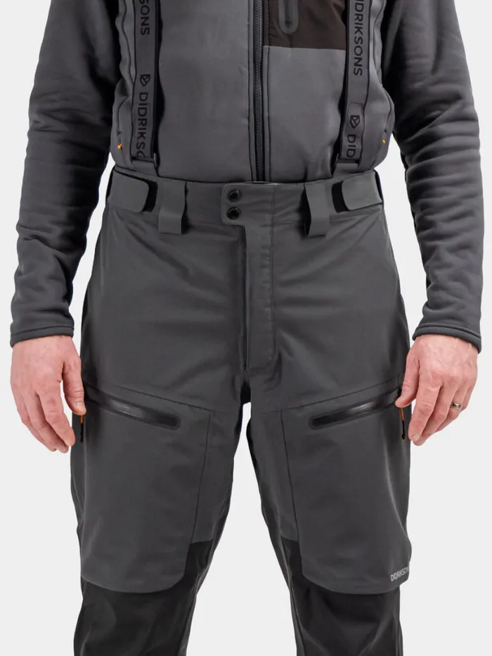 Fractus Pants Coal Black Men Didriksons Waterproof Trousers Fractus Pants Coal Black Men Didriksons Waterproof Trousers