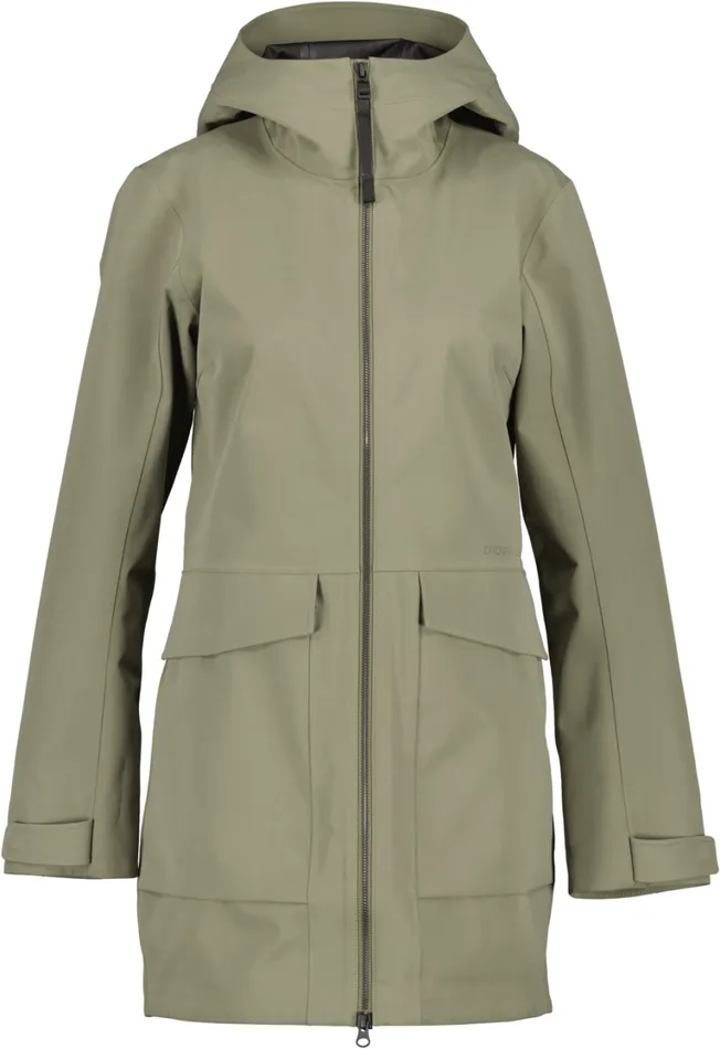 Fredrika Parka Dusty Olive Women Didriksons Spring Jackets
