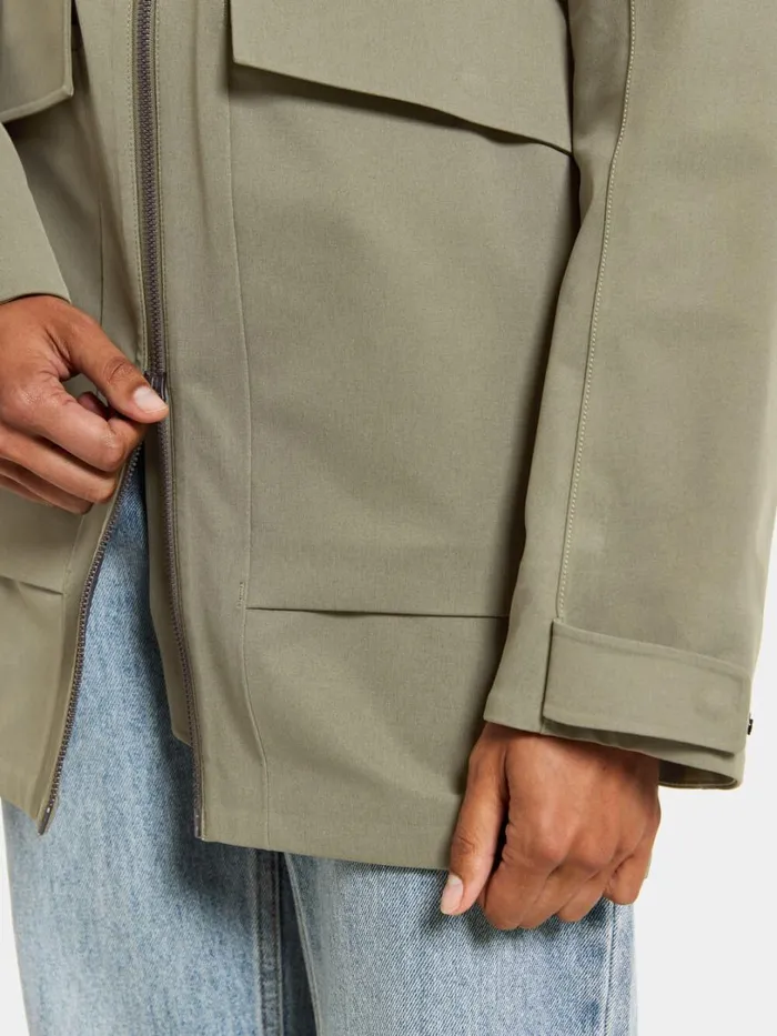 Fredrika Parka Dusty Olive Women Didriksons Spring Jackets