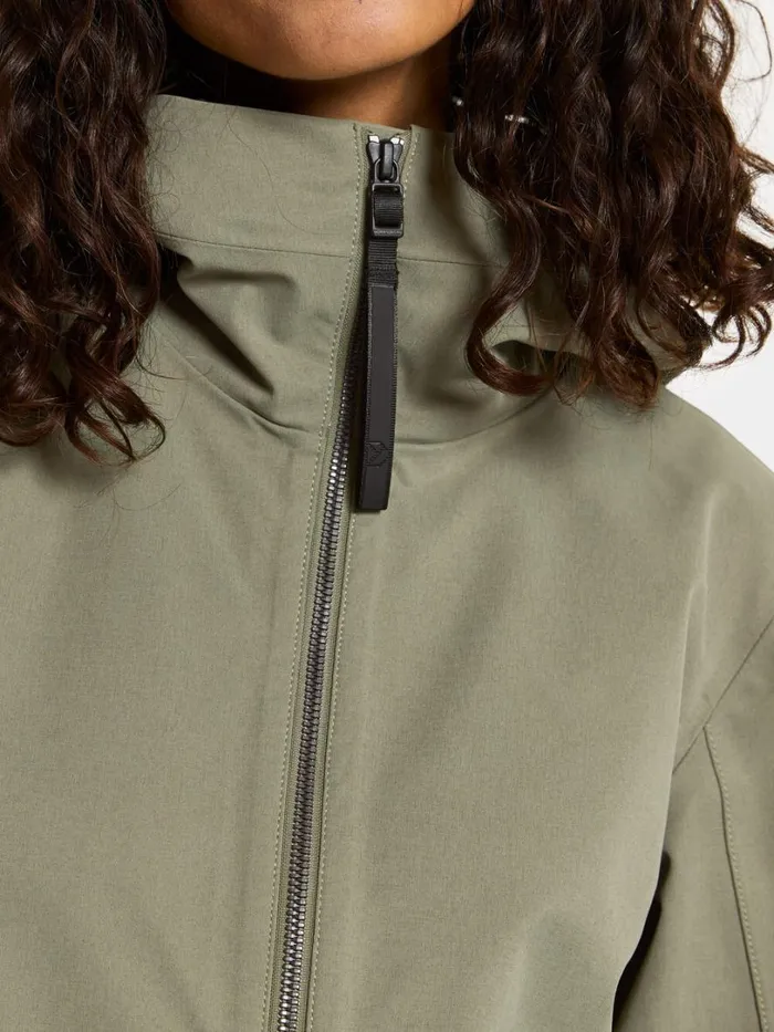 Fredrika Parka Dusty Olive Women Didriksons Spring Jackets