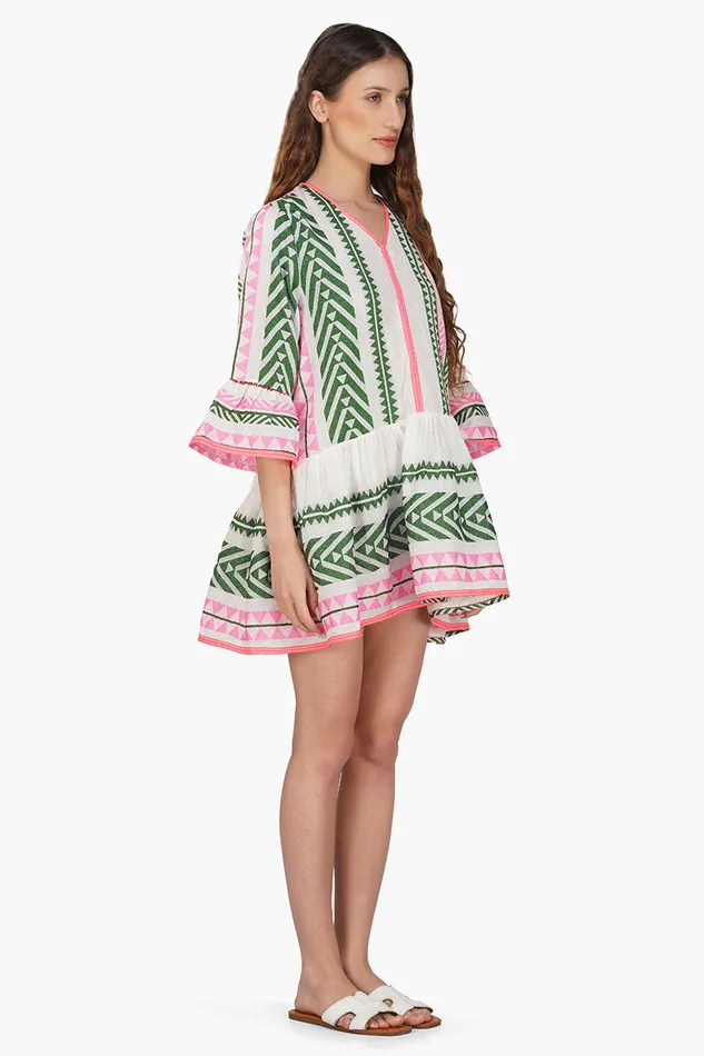 Freesia YD Strip Tierd Dress Dresses America and Beyond Women