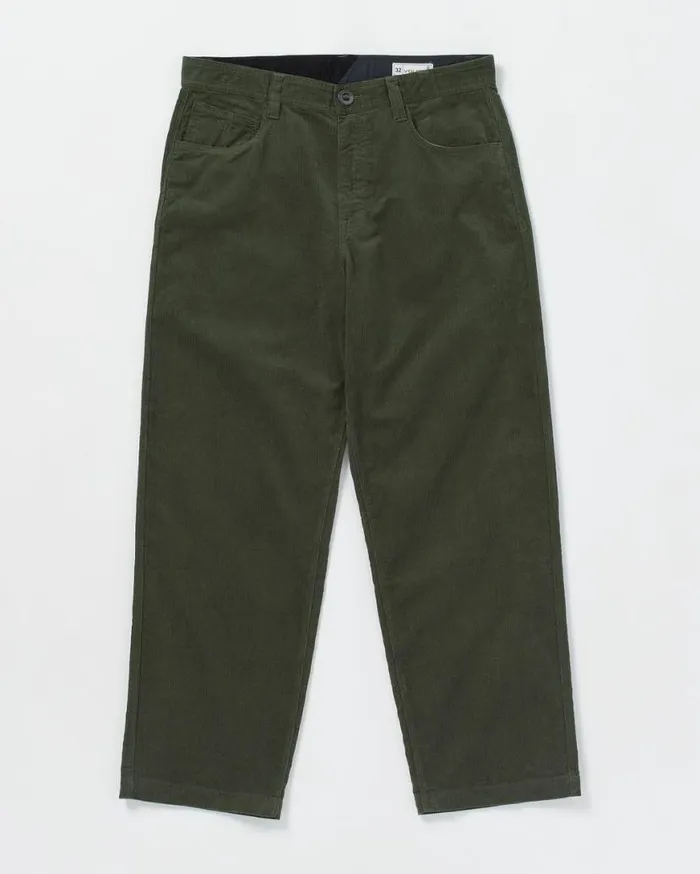 Frickin Loose Tapered Corduroy Pants 8211 Squadron Green Mens Volcom Pants