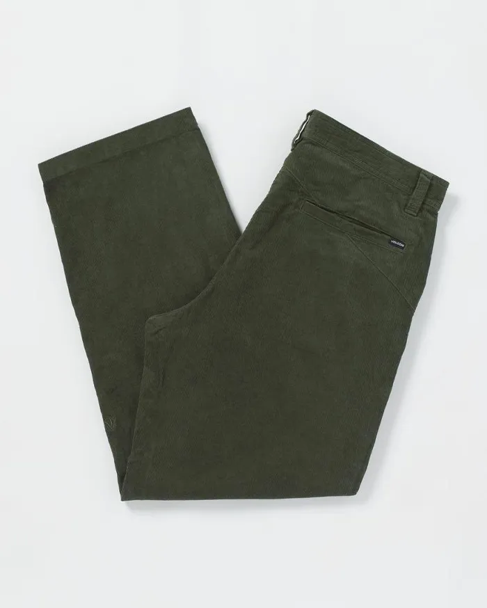 Frickin Loose Tapered Corduroy Pants 8211 Squadron Green Mens Volcom Pants