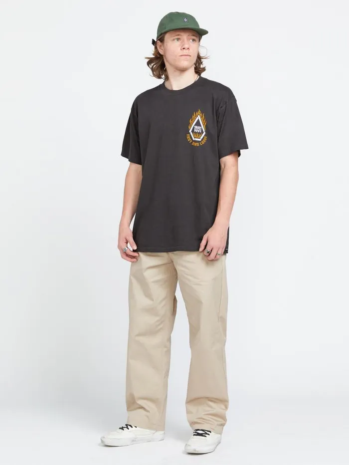 Frickin Skate Chino Pants 8211 Light Khaki Mens Volcom Skate Vitals