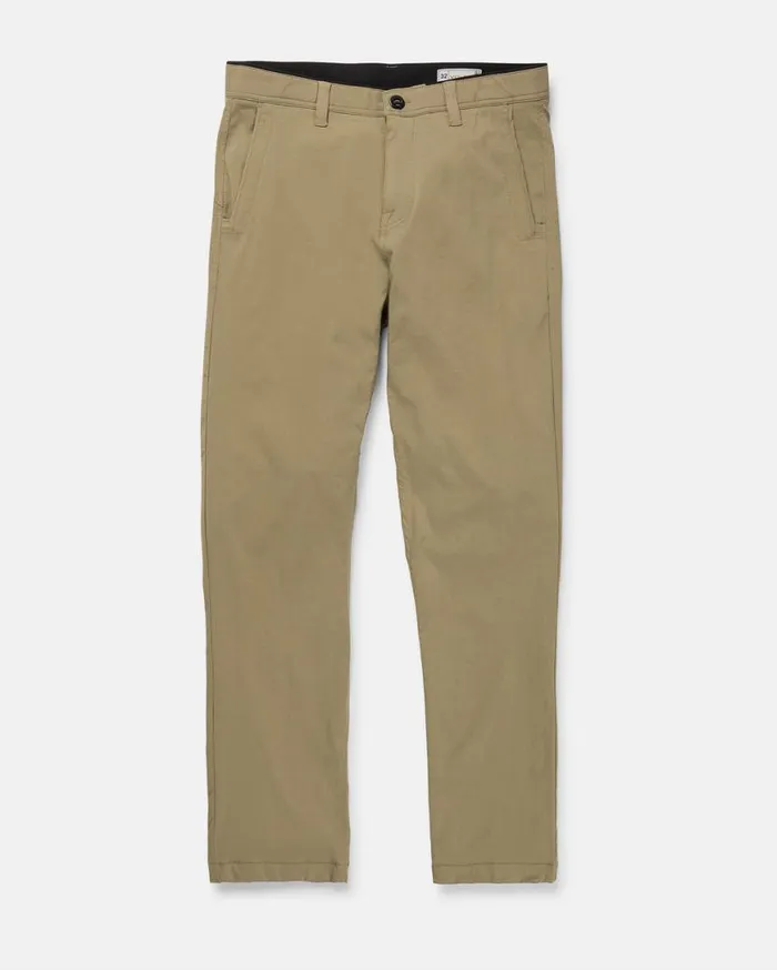Frickin Tech Chino Pants 8211 Dark Khaki Mens Volcom Pants