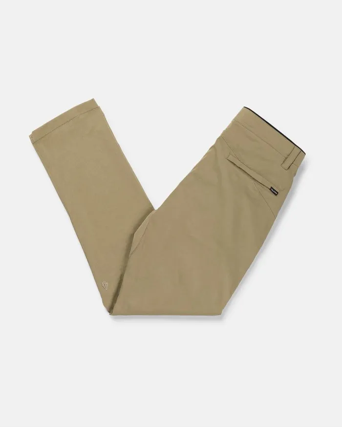 Frickin Tech Chino Pants 8211 Dark Khaki Mens Volcom Pants