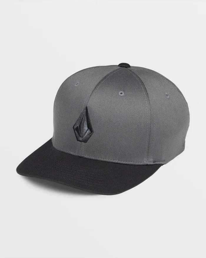 Full Stone Flexfit Hat 8211 Asphalt Black Mens Volcom Hiking